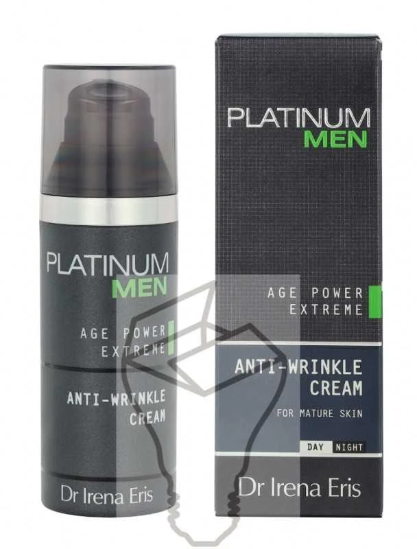 Dr Irena Eris Platinum Men Age Power Extreme Anti-Wrinkle Kreminis kremas nuo raukšlių vyrams, 50 ml