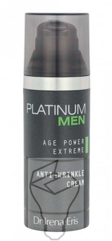 Dr Irena Eris Platinum Men Age Power Extreme Anti-Wrinkle Kreminis kremas nuo raukšlių vyrams, 50 ml