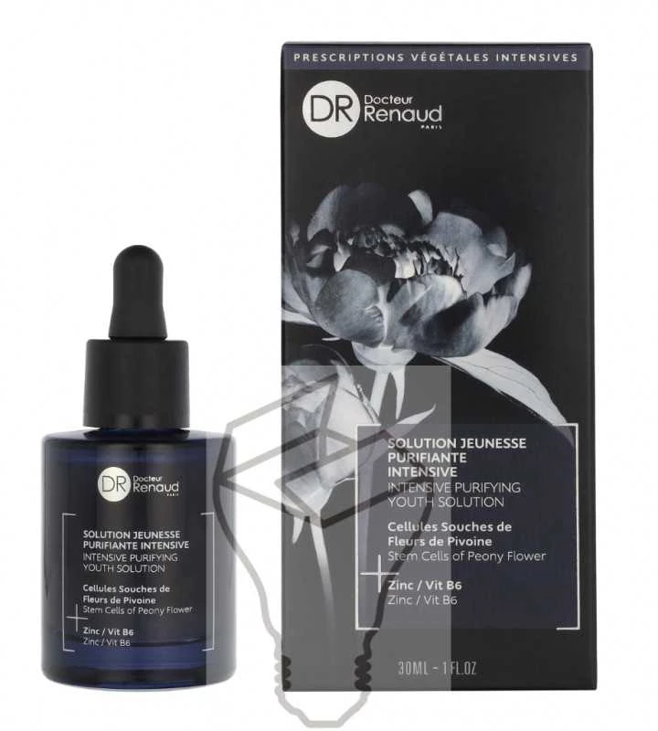 Dr. Renaud Peony Flower Intensive Purifying Youth Solution intensyviai valanti priemonė veidui, 30 ml