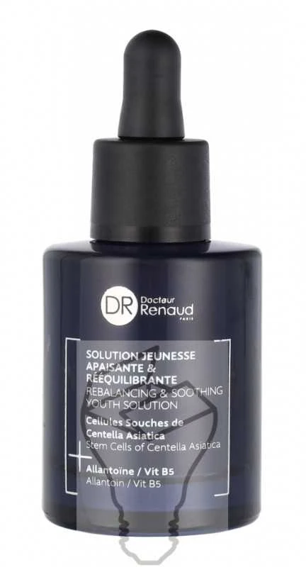 Dr. Renaud Centella Asiatica Rebalancing & Soothing Youth Solution subalansuojanti ir raminanti priemonė veidui, 30 ml