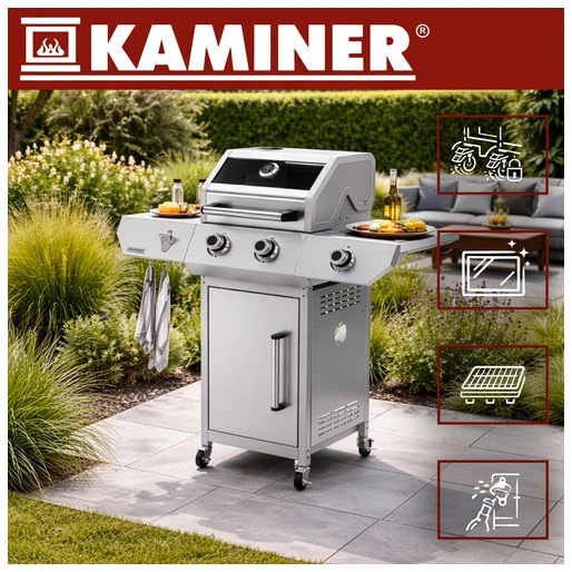 Gas grill 2+1 10kW Varen 3.0 Kaminer