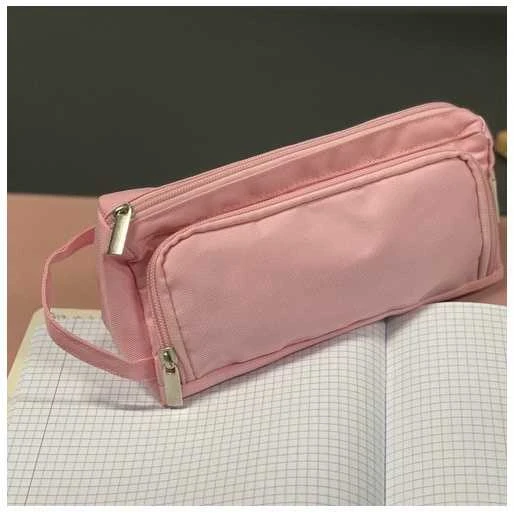 Double extendable pencil case - pink Maaleo 24519