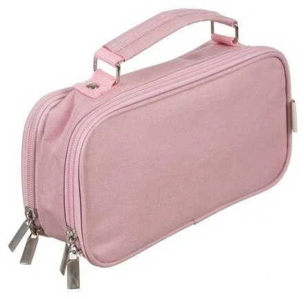 Double extendable pencil case - pink Maaleo 24517