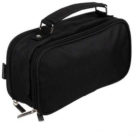 Double extendable pencil case - juodas Maaleo 24516