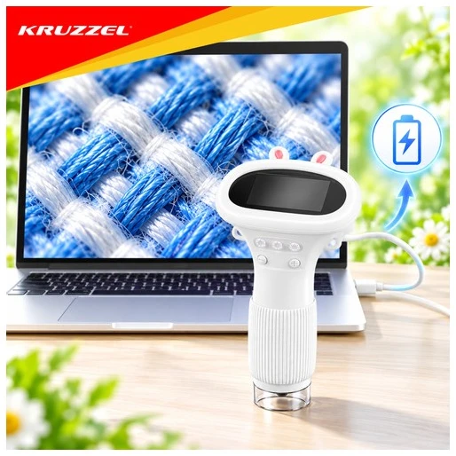 Kruzzel 1000x Baltas Educational Microscope
