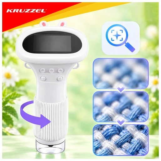 Kruzzel 1000x Baltas Educational Microscope
