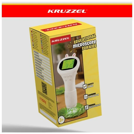 Kruzzel 1000x Baltas Educational Microscope