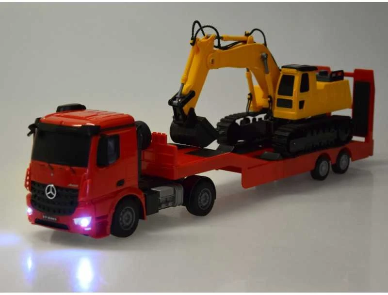 Jokomisiada Nuotolinio valdymo pultas Mercedes sunkvežimiui + priekabai, ekskavatoriui, mastelis 1:26 RC0693