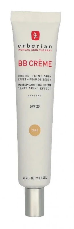 Veido kremas Erborian BB Crème Au Ginseng SPF20, 40 ml, spalva: Doré
