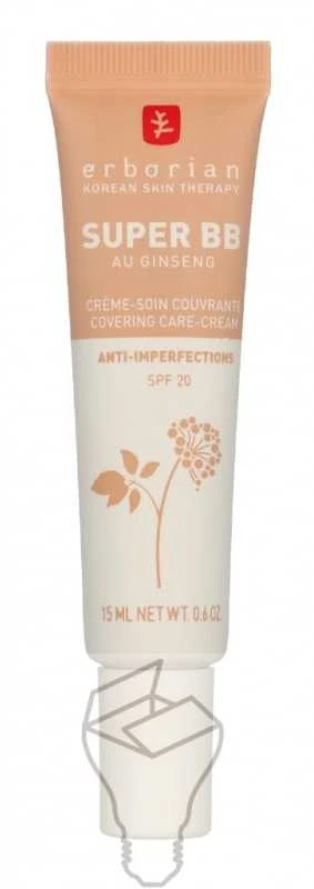 Erborian BB kremas SPF 20 Super BB (dengiamasis kremas), 15 ml, Clair