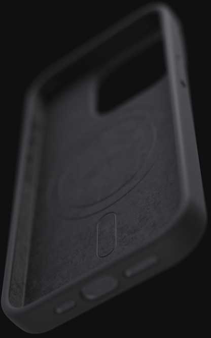 Dėklas Telforceone Etteri Silicone Mag Apple iPhone 15 Pro 6,1" juodos spalvos