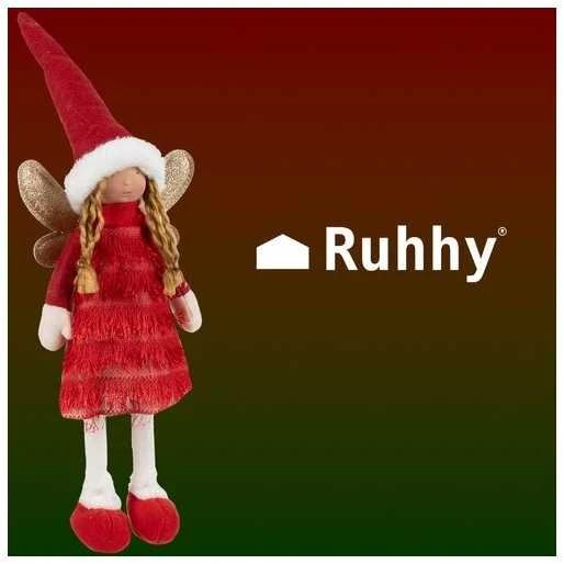 Fėja – kalėdinė figūrėlė raudona Ruhhy 22346