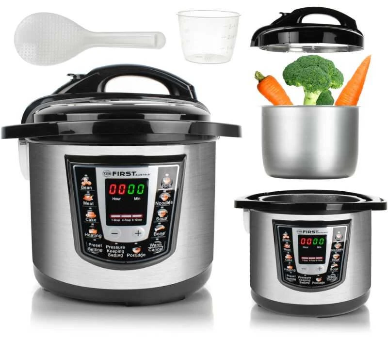 Daugiafunkcinis puodas First 1000W electric pressure cooker 6L