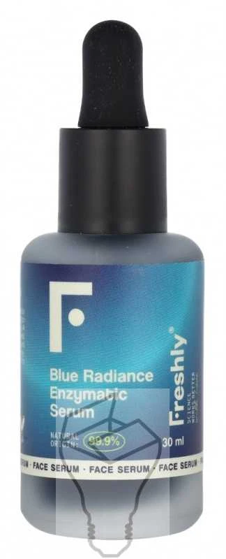 Freshly Cosmetics Mėlyna Radiance Enzymatic Serum fermentinis šveičiantis serumas veidui, 30 ml