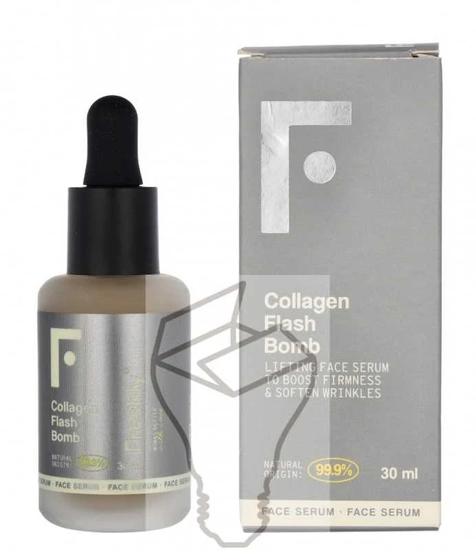 Freshly Cosmetics Collagen Flash Bomb Lifting Face Serum stangrinantis veido serumas, 30 ml