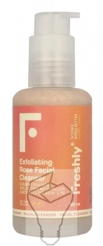 Freshly Cosmetics Exfoliating Rose Facial Valiklis šveičiantis veido prausiklis, 100 ml