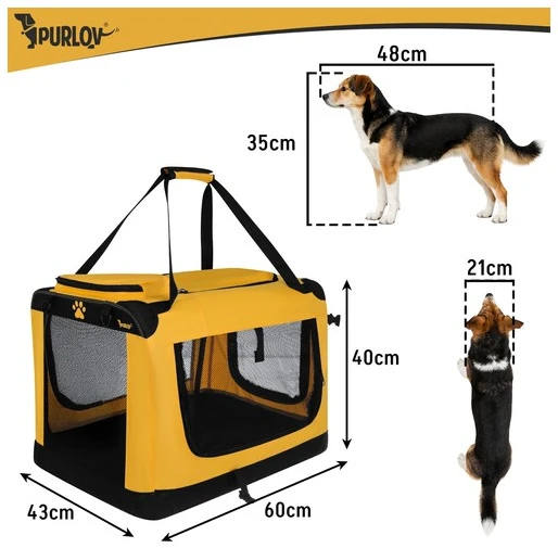 Gardlov Carrier bag for dog/cat 44x60x42cm Purlov