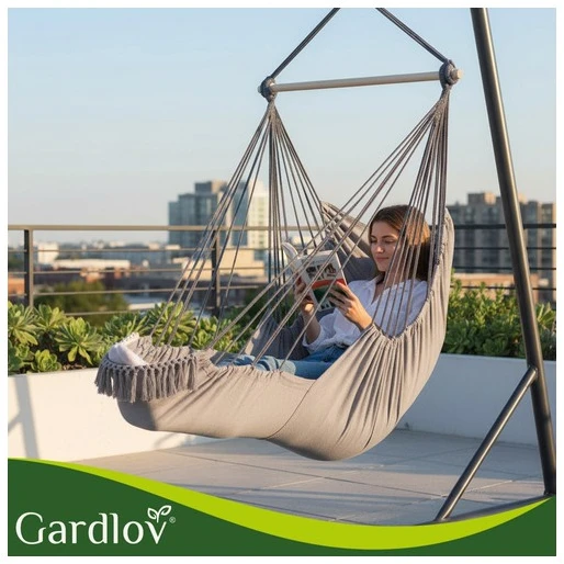 Gardlov pakabinamas sūpynių krėslas, 210 cm, pilkas