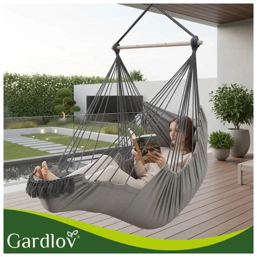 Gardlov pakabinamas sūpynių krėslas, 210 cm, pilkas