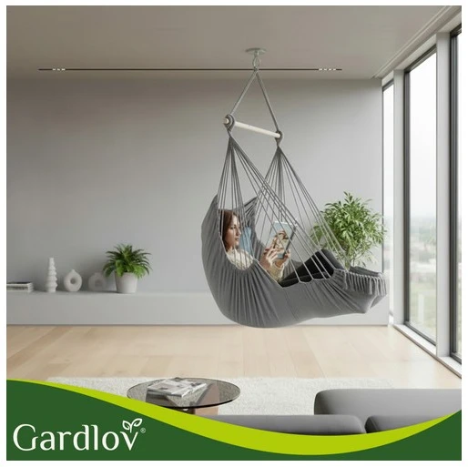Gardlov pakabinamas sūpynių krėslas, 210 cm, pilkas
