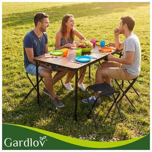 Gardlov sulankstomas sodo stalas + 4 kėdės