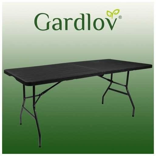 Gardlov 12280 Sulankstomas stalas 180 x 74 cm, juodas