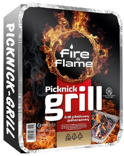 Grill Impex Vienkartinis grilis su BBQ briketais