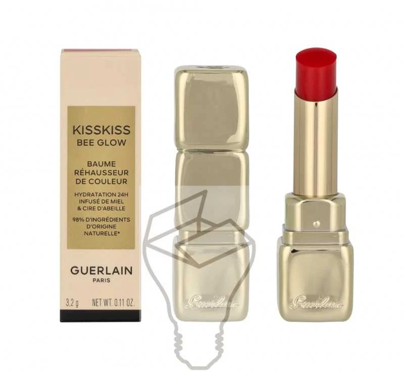 Guerlain Kiss Kiss Bee Glow lūpų balzamas, spalva - 775 Poppy Glow