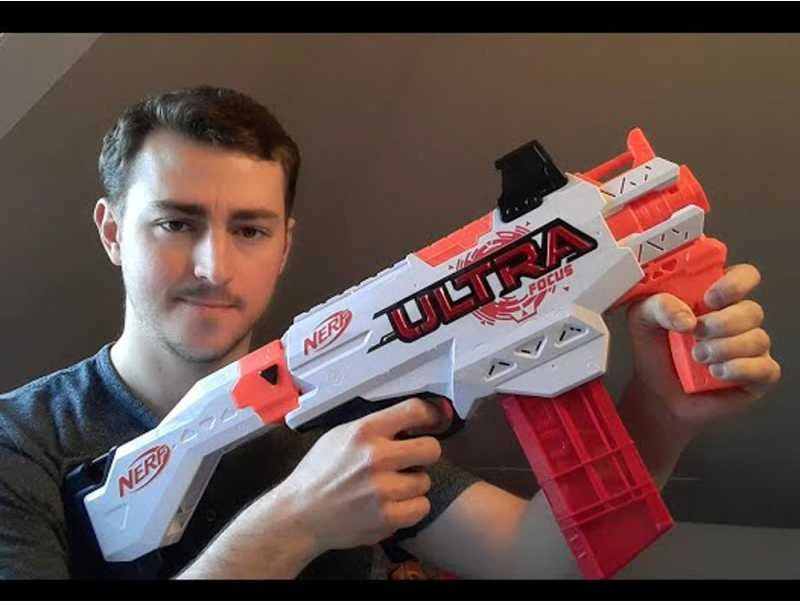 Hasbro Nerf Ultra Focus Big Gun rinkinys + ZA5182 putų polistirolo kulkos