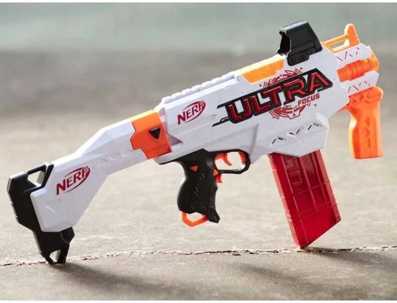 Hasbro Nerf Ultra Focus Big Gun rinkinys + ZA5182 putų polistirolo kulkos