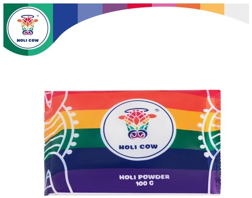 Holi spalvų miltelių rinkinys 6x100g Holi Cow 27335