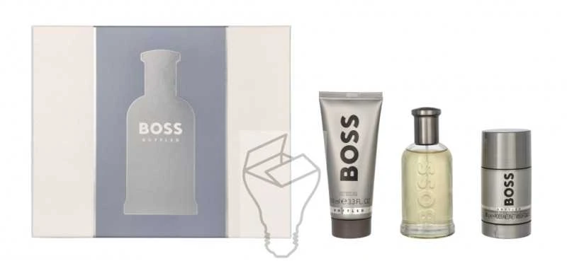Hugo Boss BOSS Bottled rinkinys vyrams (EDT, 100 ml + dušo želė, 100 ml + dezodorantas, 75 ml)