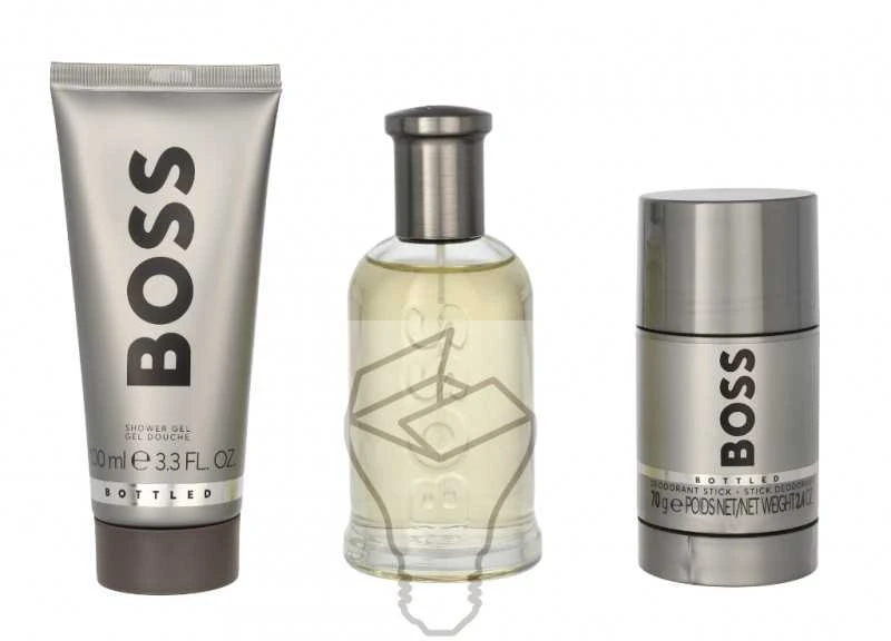Hugo Boss BOSS Bottled rinkinys vyrams (EDT, 100 ml + dušo želė, 100 ml + dezodorantas, 75 ml)