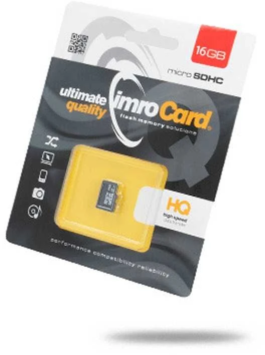 IMRO atminties kortelė Micro SD 16GB 100MB/s Class 10 UHS I