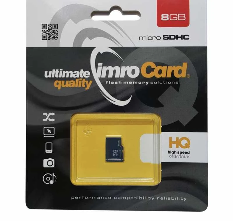IMRO atminties kortelė Micro SD 8GB
