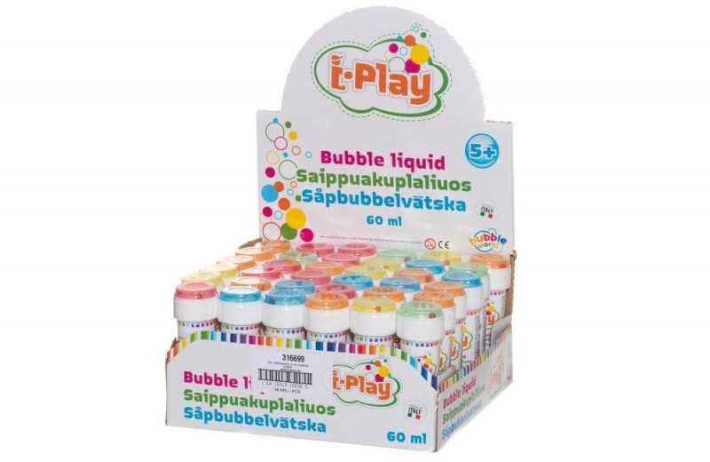 I-PLAY Iplay Spalvoti muilo burbulai 60ml