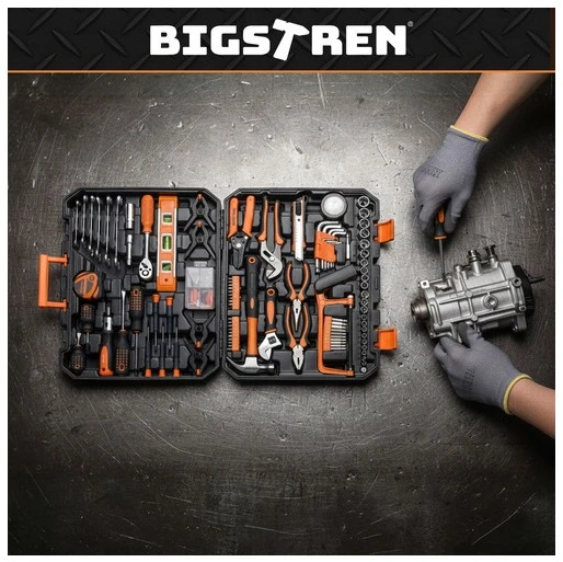 „Bigstren“ įrankių rinkinys 168 dalių dėkle. Bigstren 26475