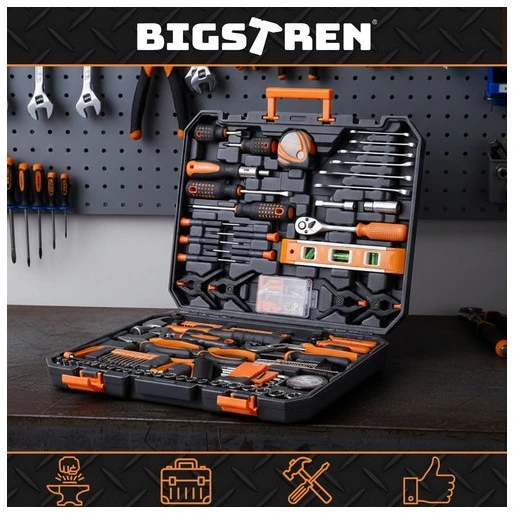 „Bigstren“ įrankių rinkinys 168 dalių dėkle. Bigstren 26475