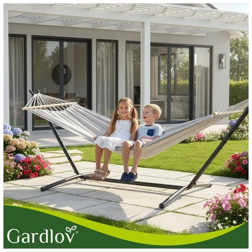 Iso Trade sodo hamakas 200x150cm Gardlov su rėmu 27293