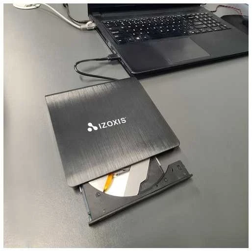 Išorinis diskas + CD įrašymo įrenginys Izoxis 24351