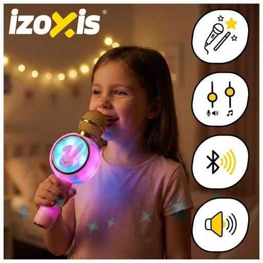 Izoxis 27048 Rožinė Wireless Karaoke Microphone