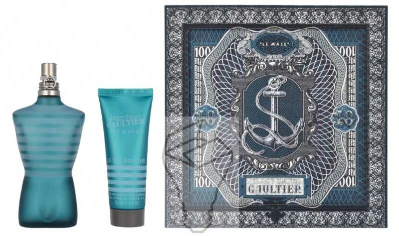 Jean Paul Gaultier Le Male rinkinys vyrams (EDT, 125 ml + dušo želė, 75 ml)