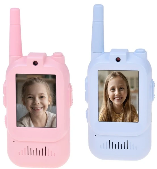 Jokomisiada Set of 2 Kids Walkie Talkies Video LCD 2" Camera ZA6160