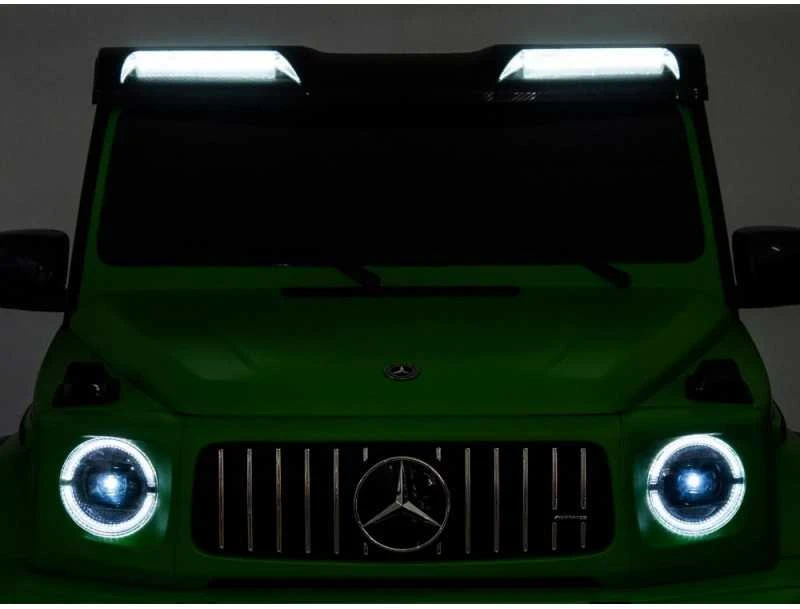 Jokomisiada Baterijomis varomas automobilis Mercedes G klasės 63 AMG 4x4 Panelinis radijas 2 asmenims PA0309