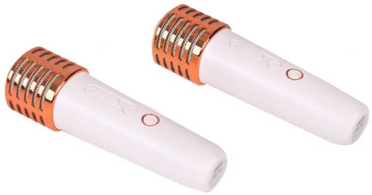 Jokomisiada „Bluetooth“ garso kalba + belaidis mikrofonas x2 KARAOKE rinkinys IN0178