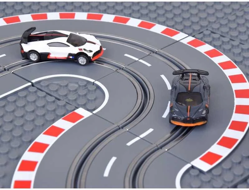 Jokomisiada Bugatti lenktynių trasa su 2 blokais nuotolinio valdymo automobiliais! Labai smagus RC0664