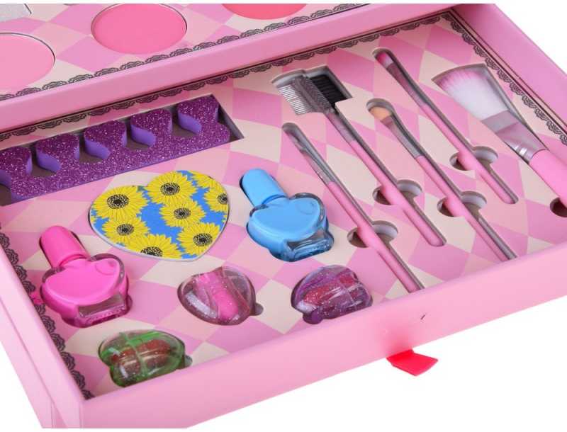 Jokomisiada Large makeup set - a charming box with cosmetics and jewelry ZA5693
