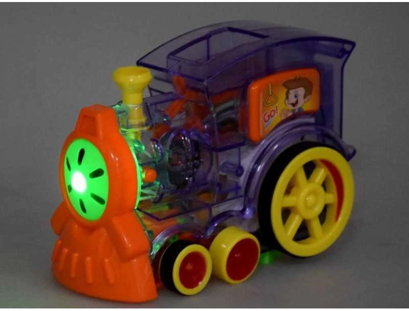 Jokomisiada Domino Locomotive dėlionė blokuoja 80 dalių