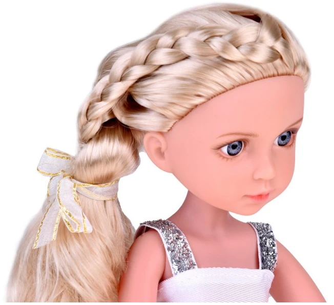 Jokomisiada Elegant Stylish Doll in Hat with Long Skirtas šviesiems plaukams Hair ZA5314