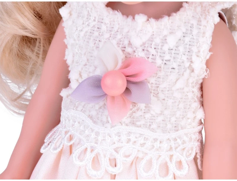 Jokomisiada Elegant Stylish Doll in Hat with Long Skirtas šviesiems plaukams Hair ZA5314